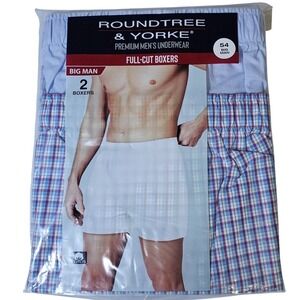 NWT Roundtree & Yorke Size 54 Big Man‎ Boxers Full-Cut